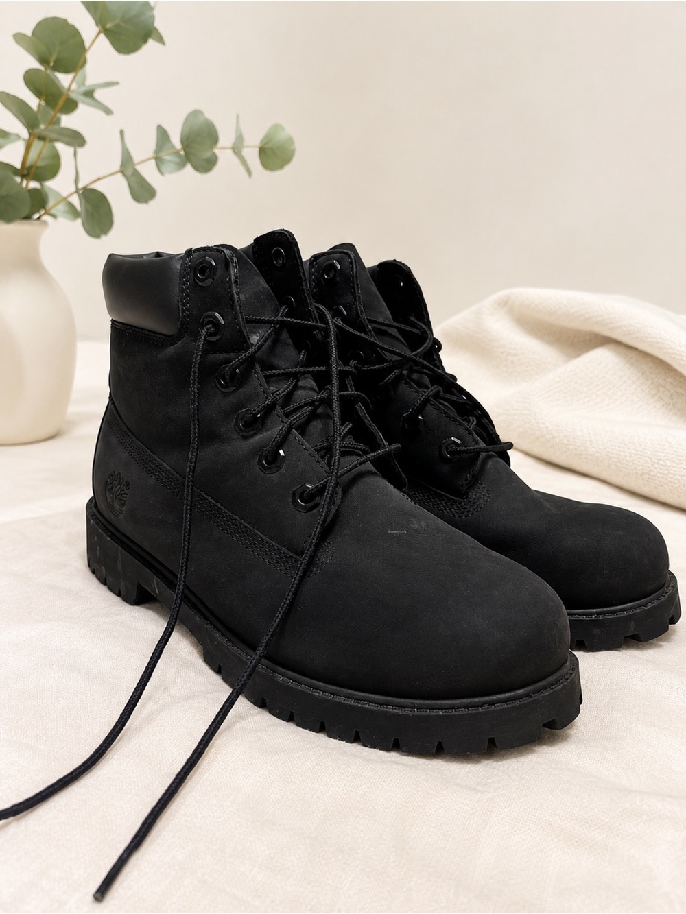 Timberland Women’s Black Lace-Up Boots